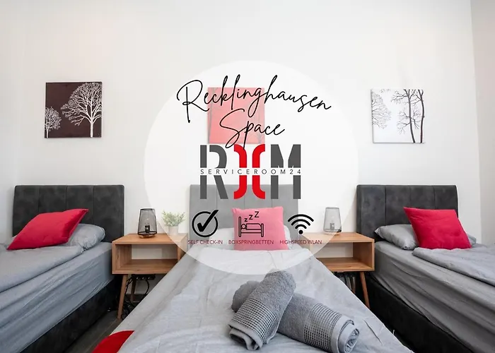 Lejlighed Serviceroom24 - Space In Hoch Wlan - Smart-tv - 24-7 Check-in Und Kueche